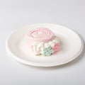 The details of Creamy Tree Pink Heart Swiss Roll Squishy Toy