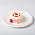 Front view of Creamy Tree Red Berry Swiss Roll Squishy Toy