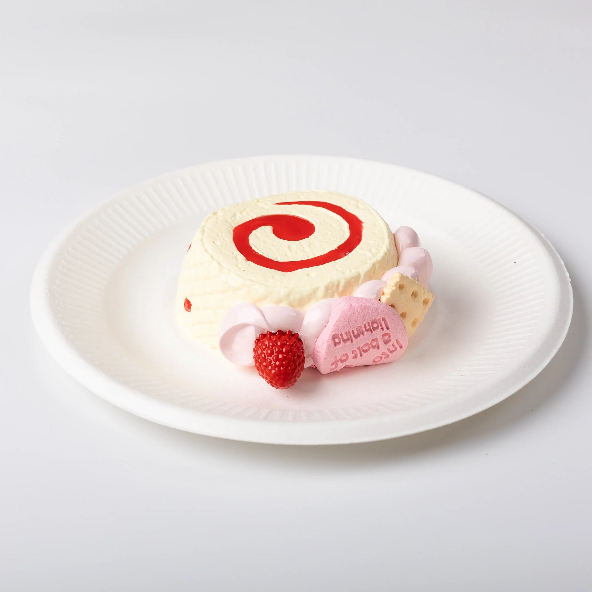 The details of Creamy Tree Red Berry Swiss Roll Squishy Toy