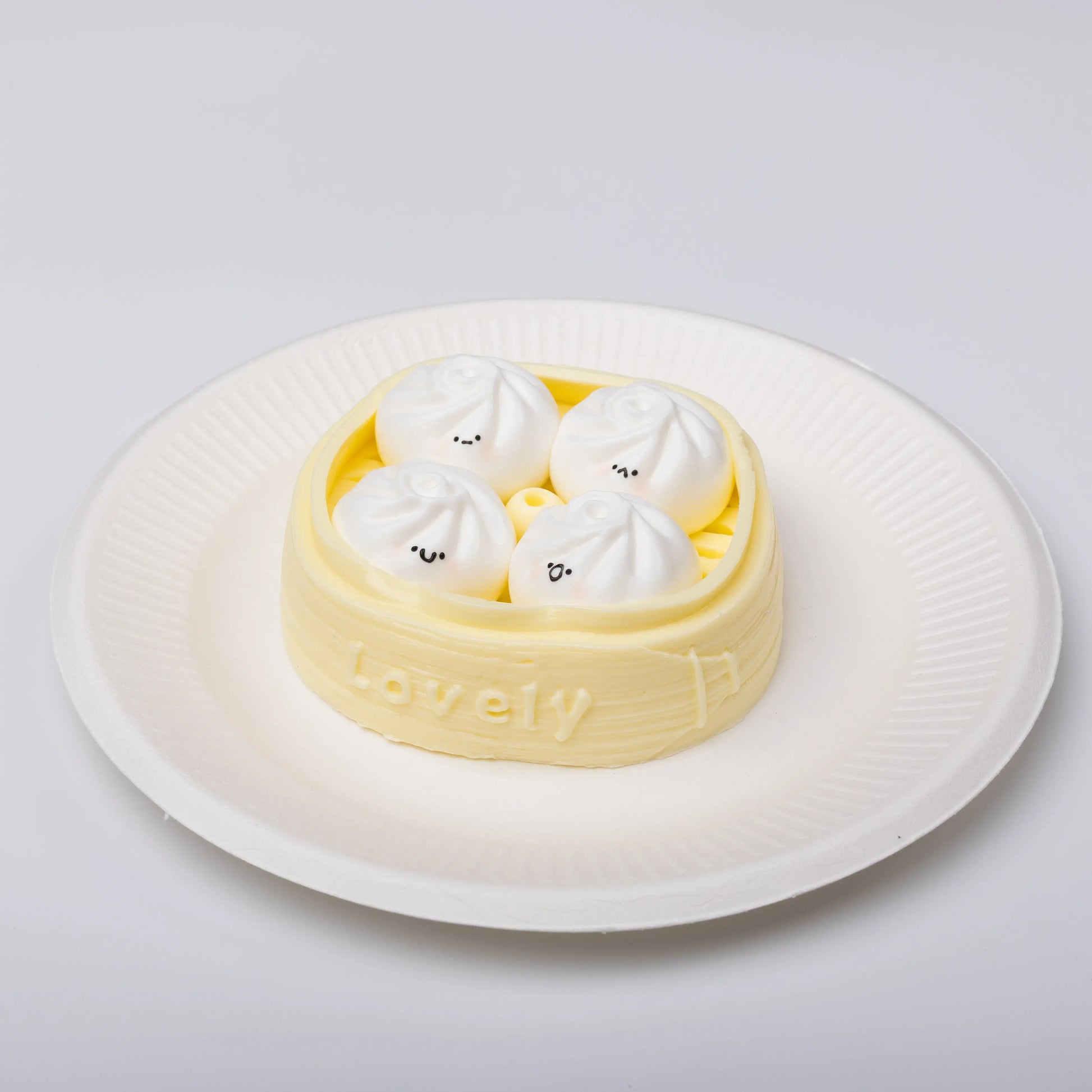 The details of Creamy Tree Yellow Xiaolongbao Squishy Toy