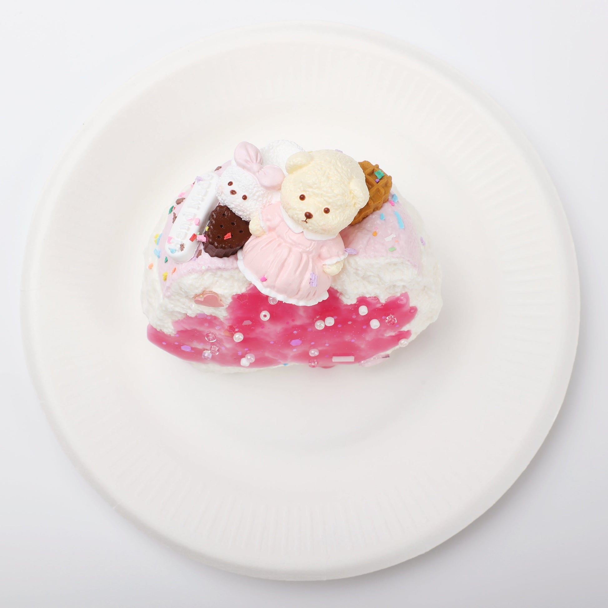 【CT261】Bear Wedding Cake (Bride Bear) Squishy Toy CREAMY TREE