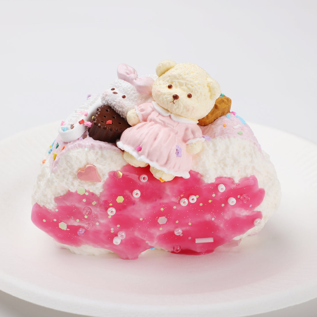 【CT261】Bear Wedding Cake (Bride Bear) Squishy Toy CREAMY TREE
