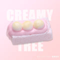 New [CT248] Cream Clay — Cheese & Soy Milk Toast Silicone Squeeze Toy, Stress Relief Toy CREAMY TREE