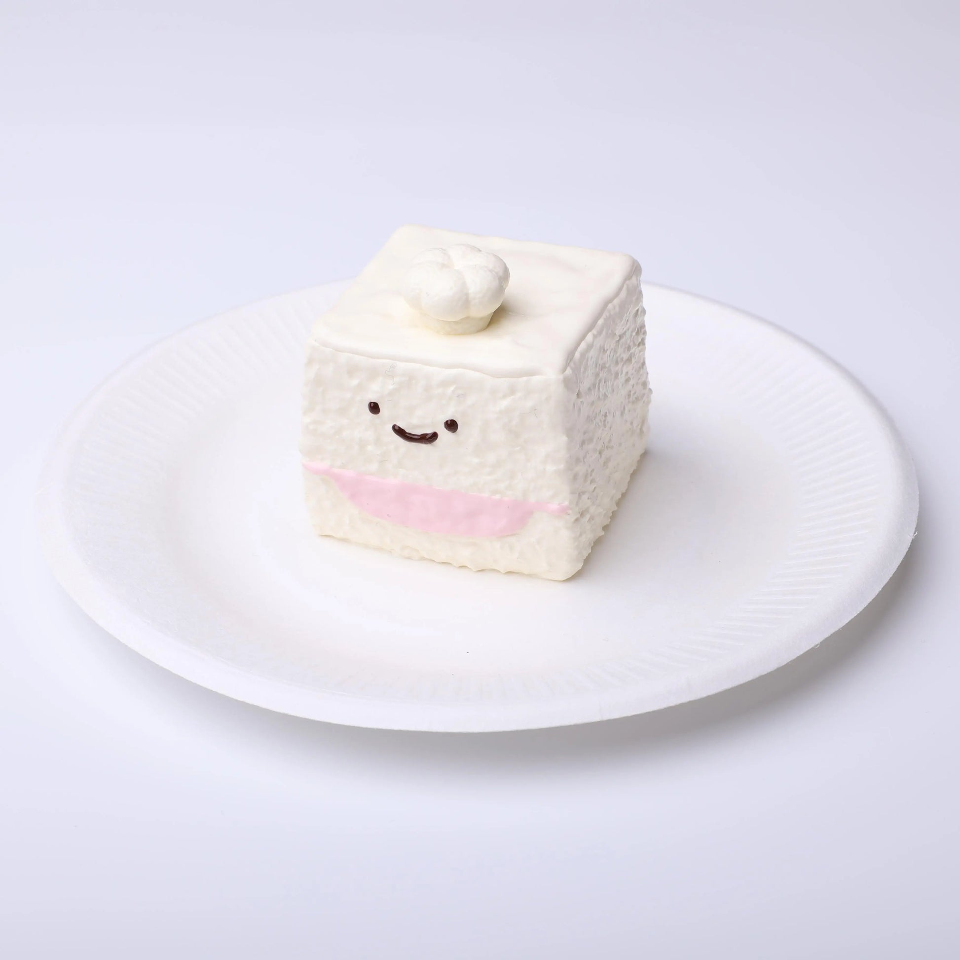 White Cube Sugar Chef Squishy Toy CREAMY TREE