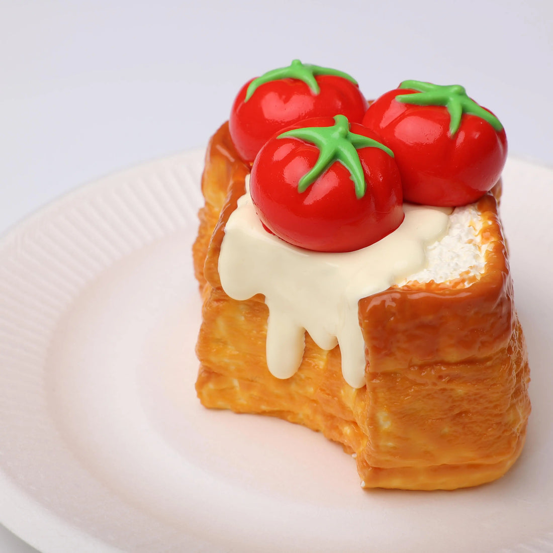 【CT166】Cherry Tomato Toast Squishy Toy