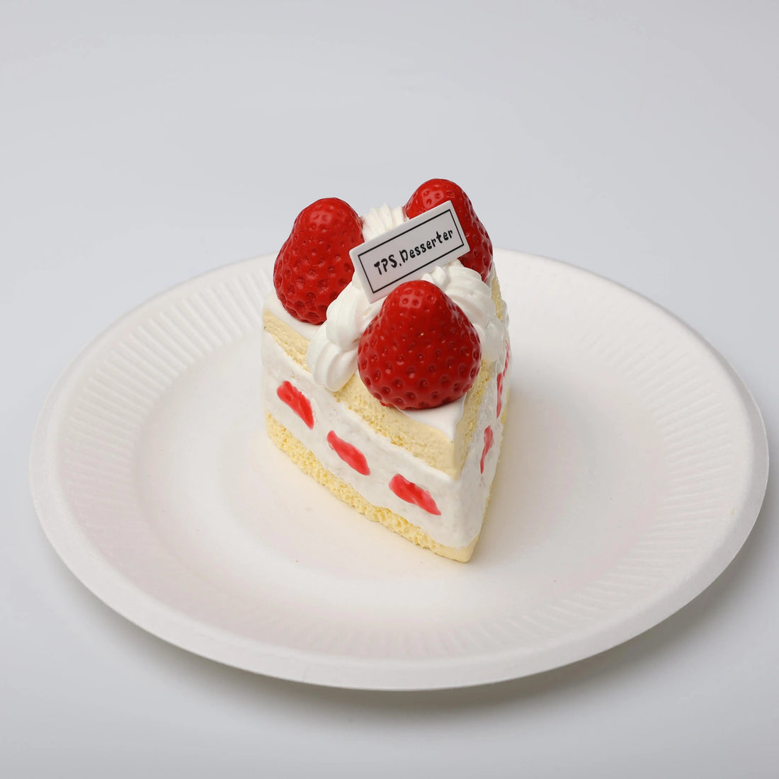 Three Small Strawberry Corner Sliced Cakes