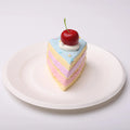 CREAMY TREE Blue Cherry Cake Slice Squishy Toy