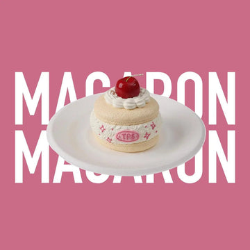 CREAMY TREE Cherry Macaron Cake Squishy Toy