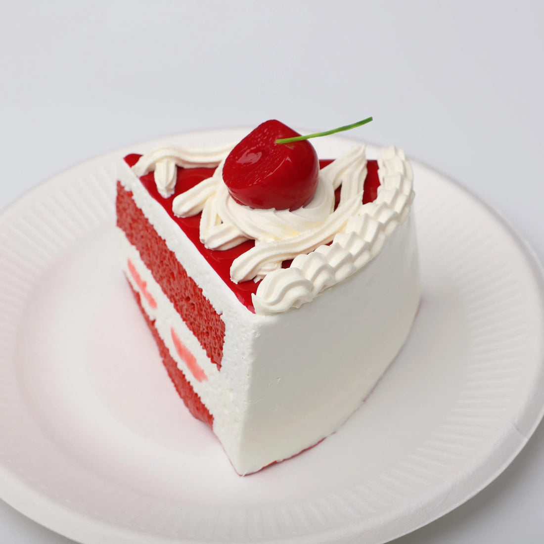 CREAMY TREE Cherry Red Berry Slice Cake Squishy Toy