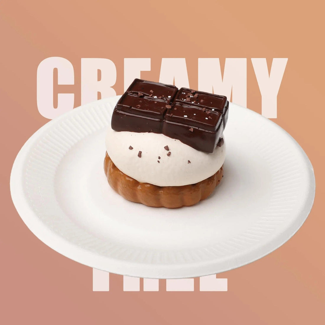 CREAMY TREE Chocolate Marshmallow Squishy Toy