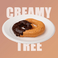 CREAMY TREE Chocolate Pretzel Bun Squishy Toy