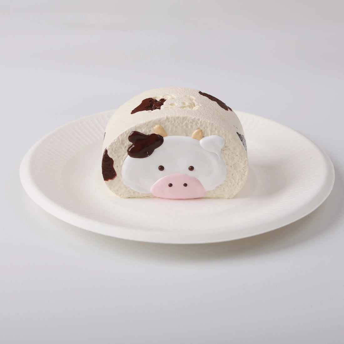 CREAMY TREE Cow Swiss Roll Squishy Toy
