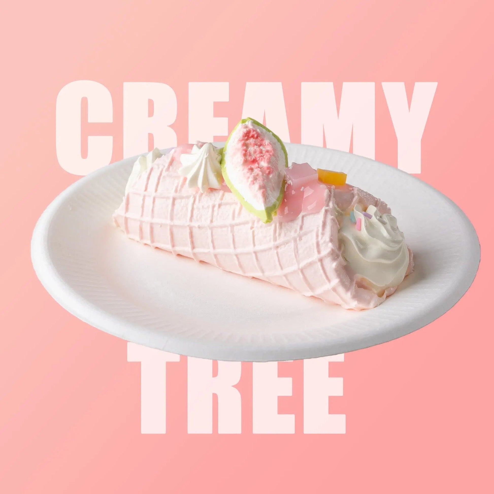 CREAMY TREE Fig Cream Pop Roll Squishy Toy