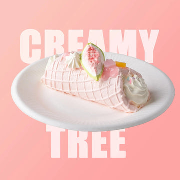 CREAMY TREE Fig Cream Pop Roll Squishy Toy