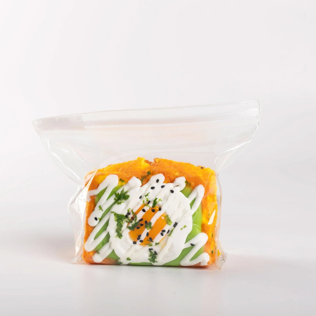 Creamy Tree Fried Egg Toast Squishy Toy