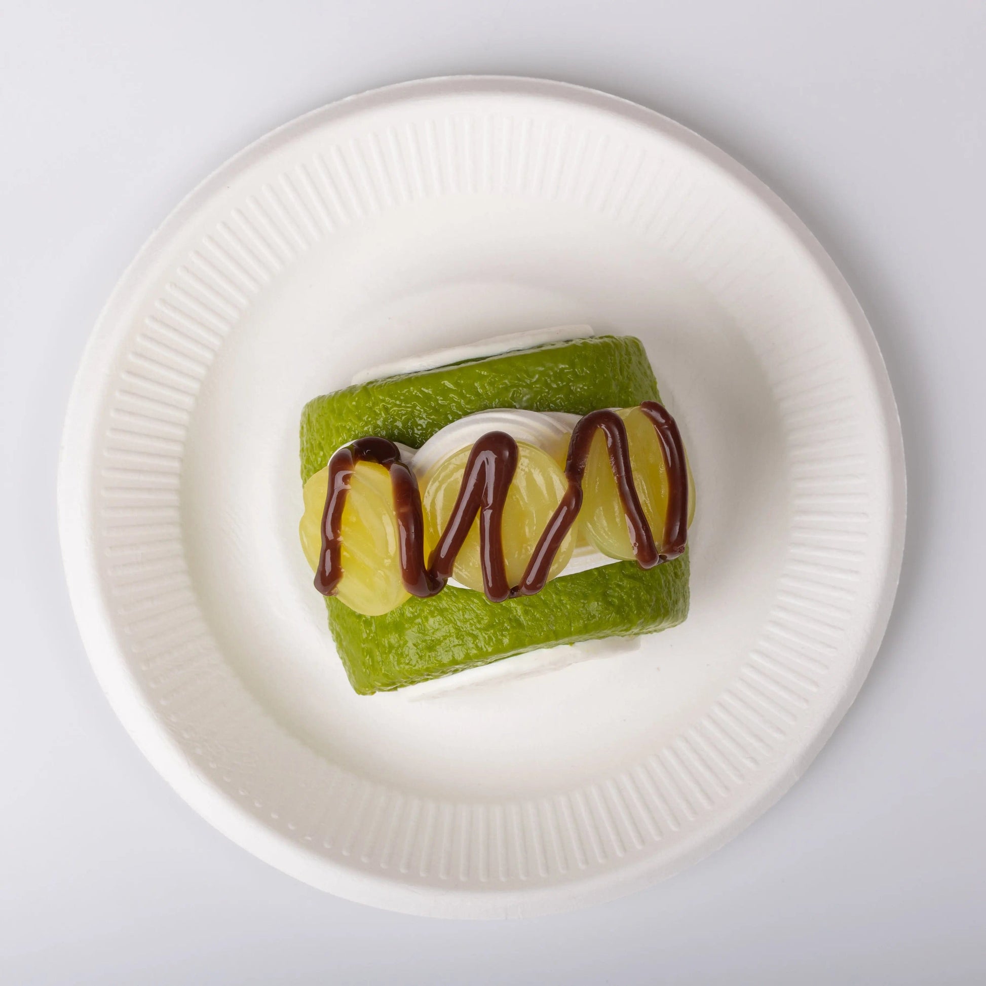 CREAMY TREE Green Grape Swiss Roll Squishy Toy