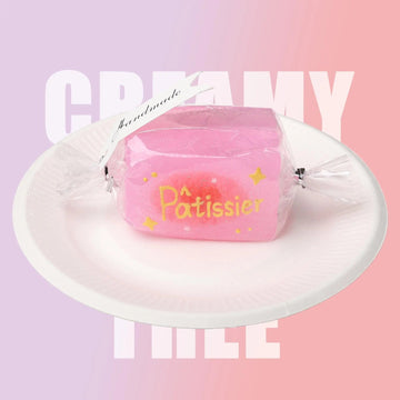 CREAMY TREE Hand-Painted Pink Candy Squishy Toy