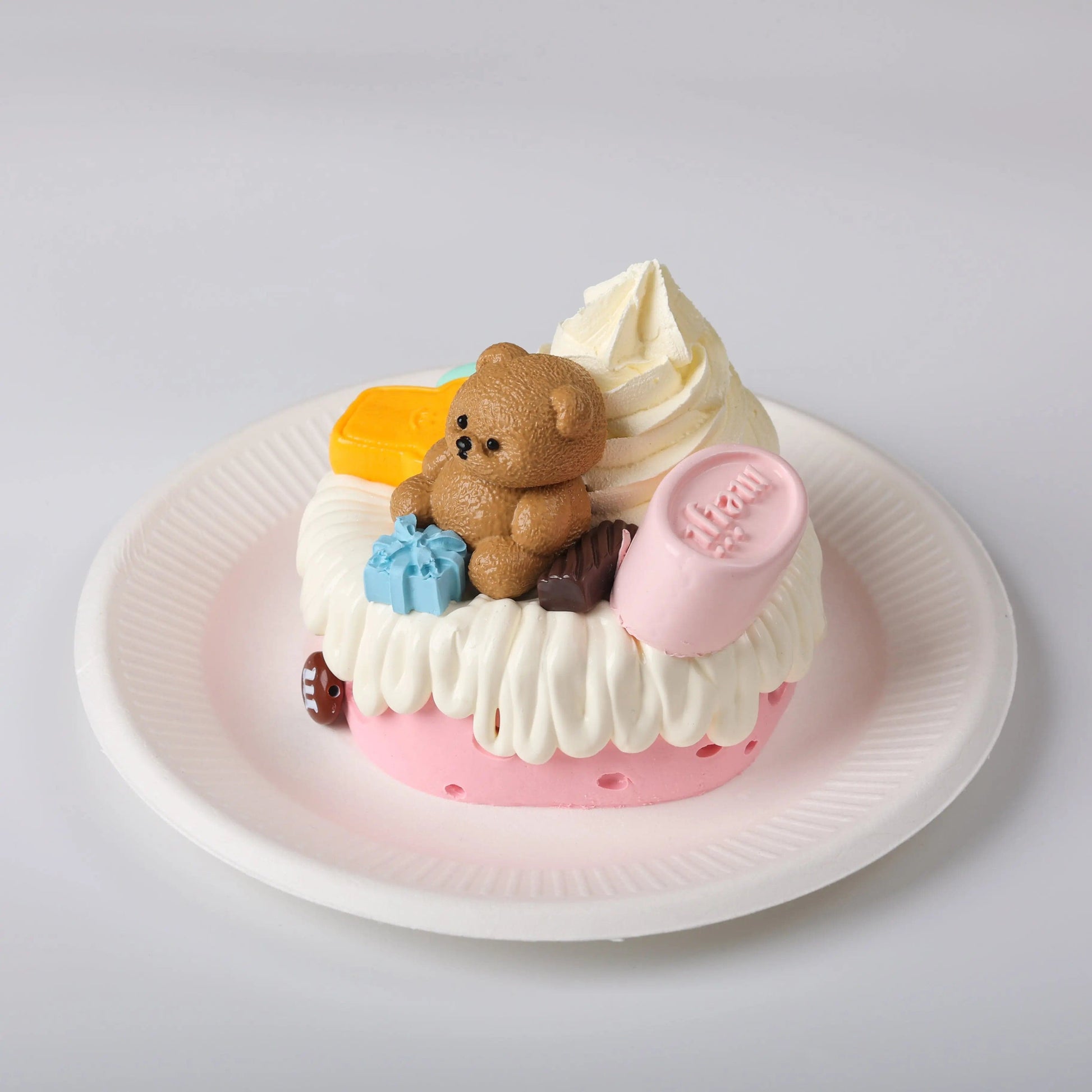 CREAMY TREE Little Bear Party Cake Squishy Toy