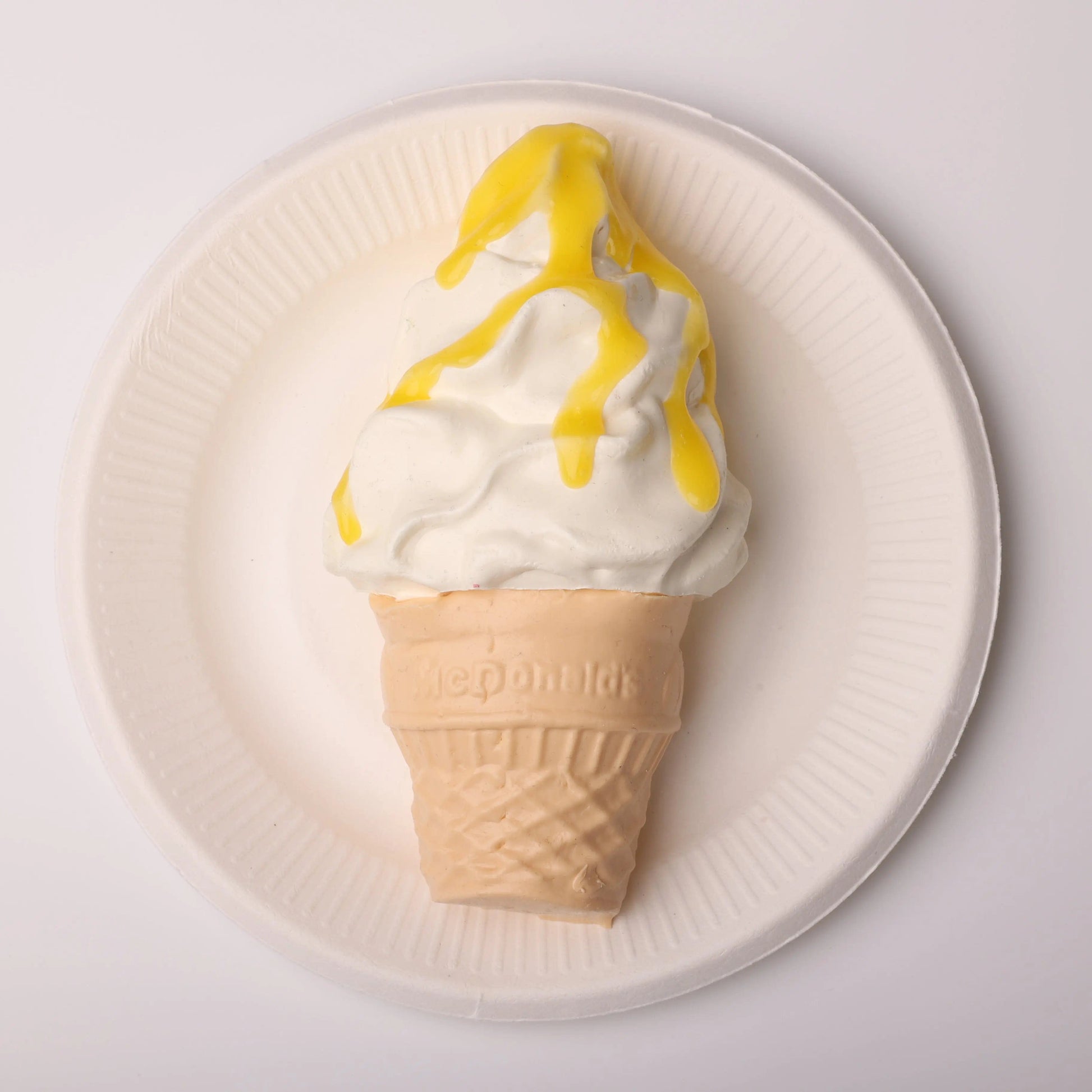 CREAMY TREE Mango Sauce Ice Cream Cone Squishy Toy