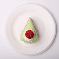 CREAMY TREE Matcha Cherry Cake Slice Squishy Toy