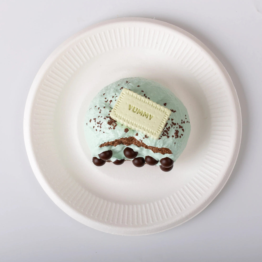 CREAMY TREE Mint Chocolate Cream Puff Squishy Toy