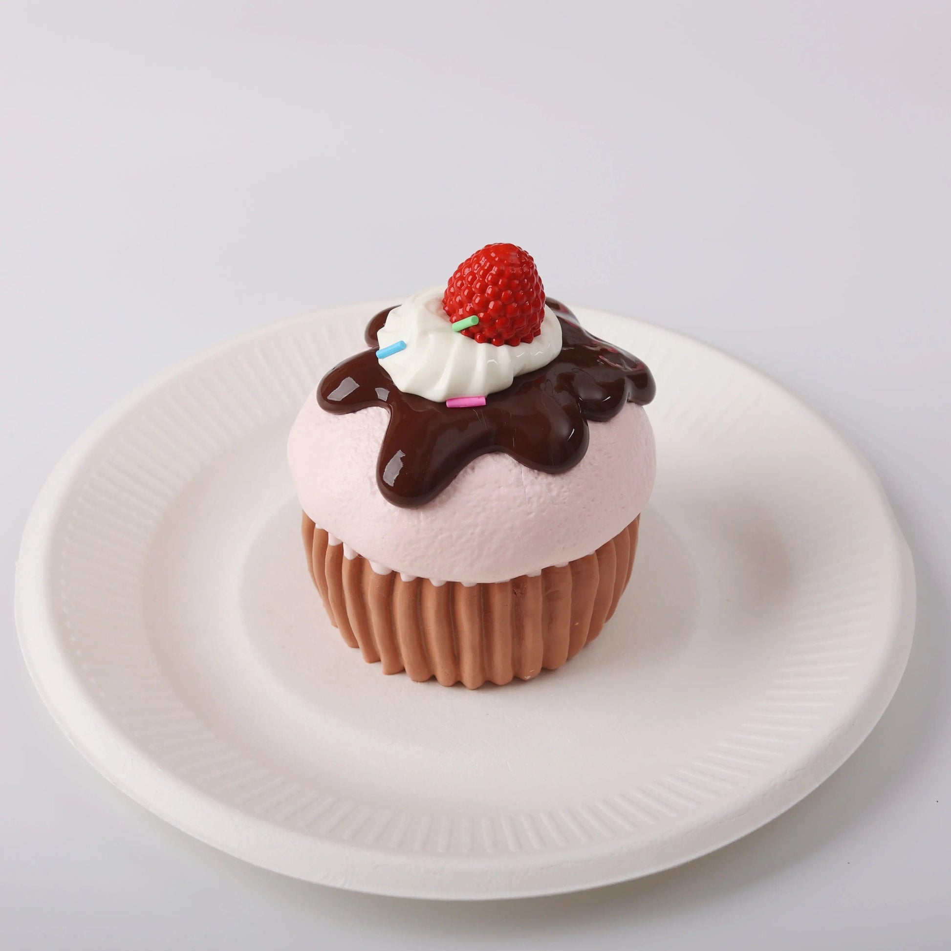 CREAMY TREE P-Brown Cupcake Squishy Toy