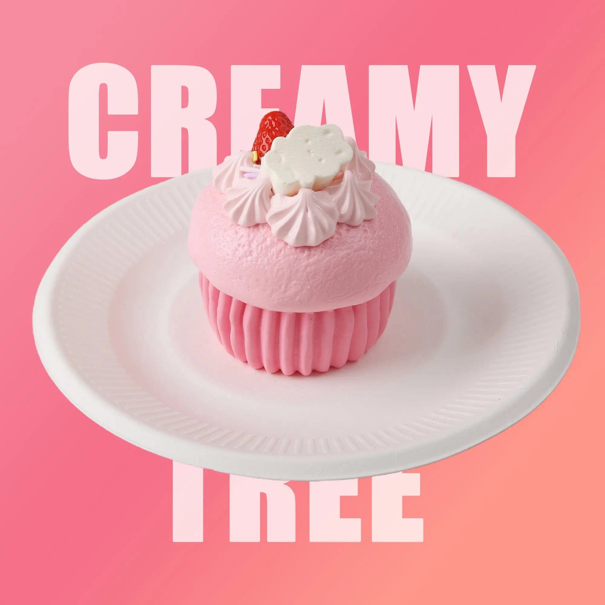 CT011】P-Pink Cupcake Squishy Toy - CREAMY TREE