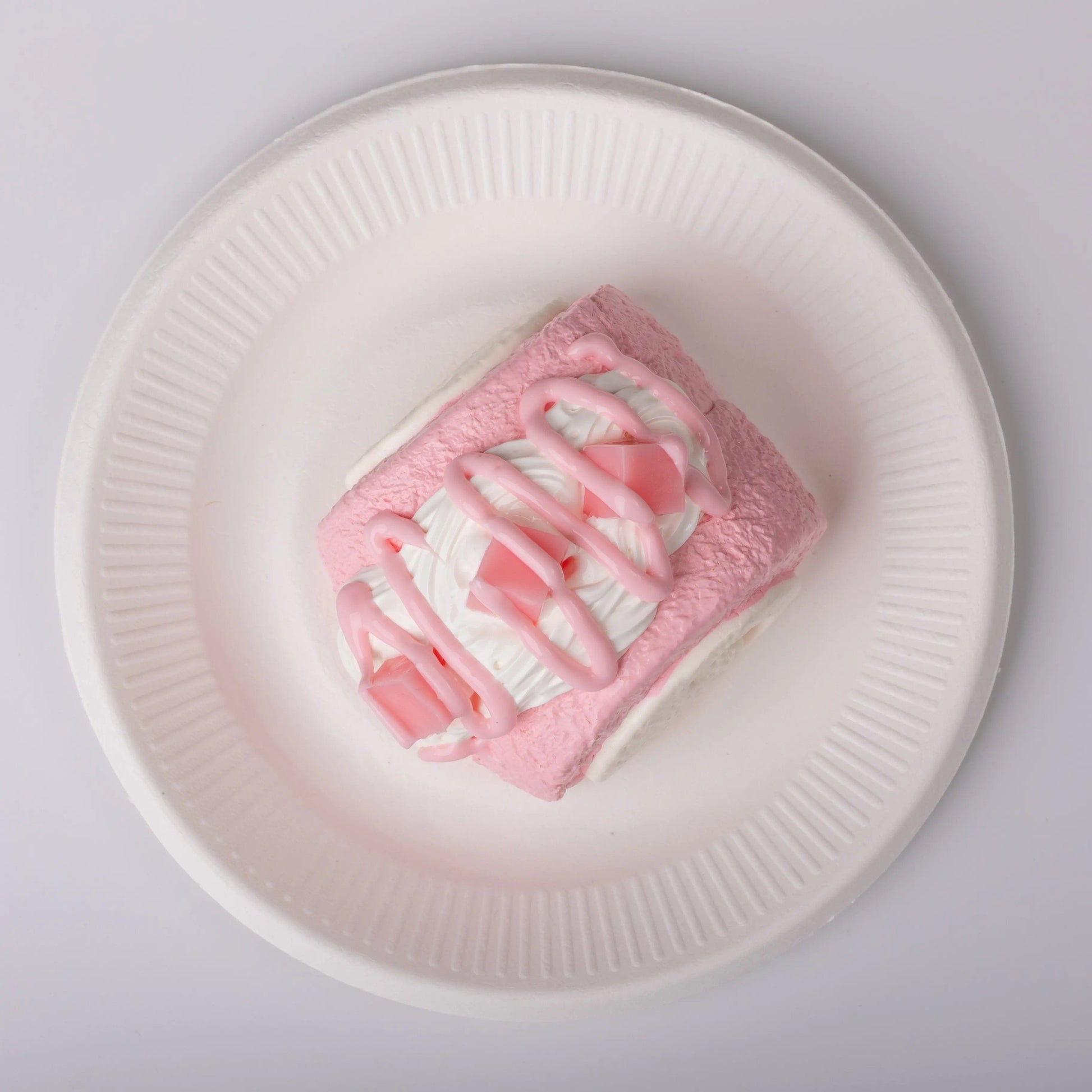 CREAMY TREE Peach Swiss Roll Squishy Toy