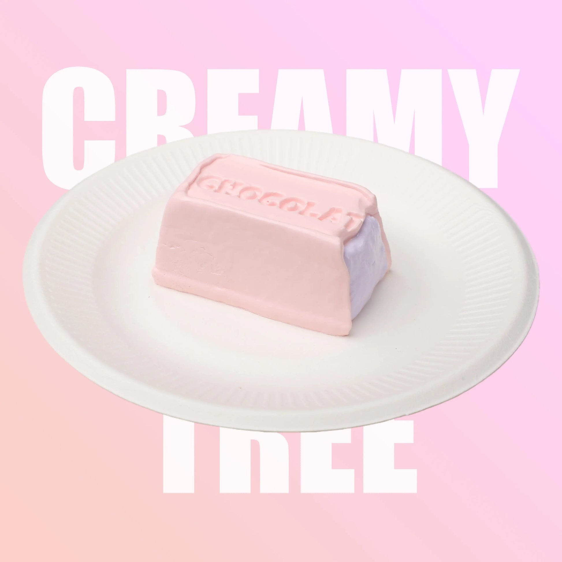 CREAMY TREE Pink Chocolate Squishy Toy