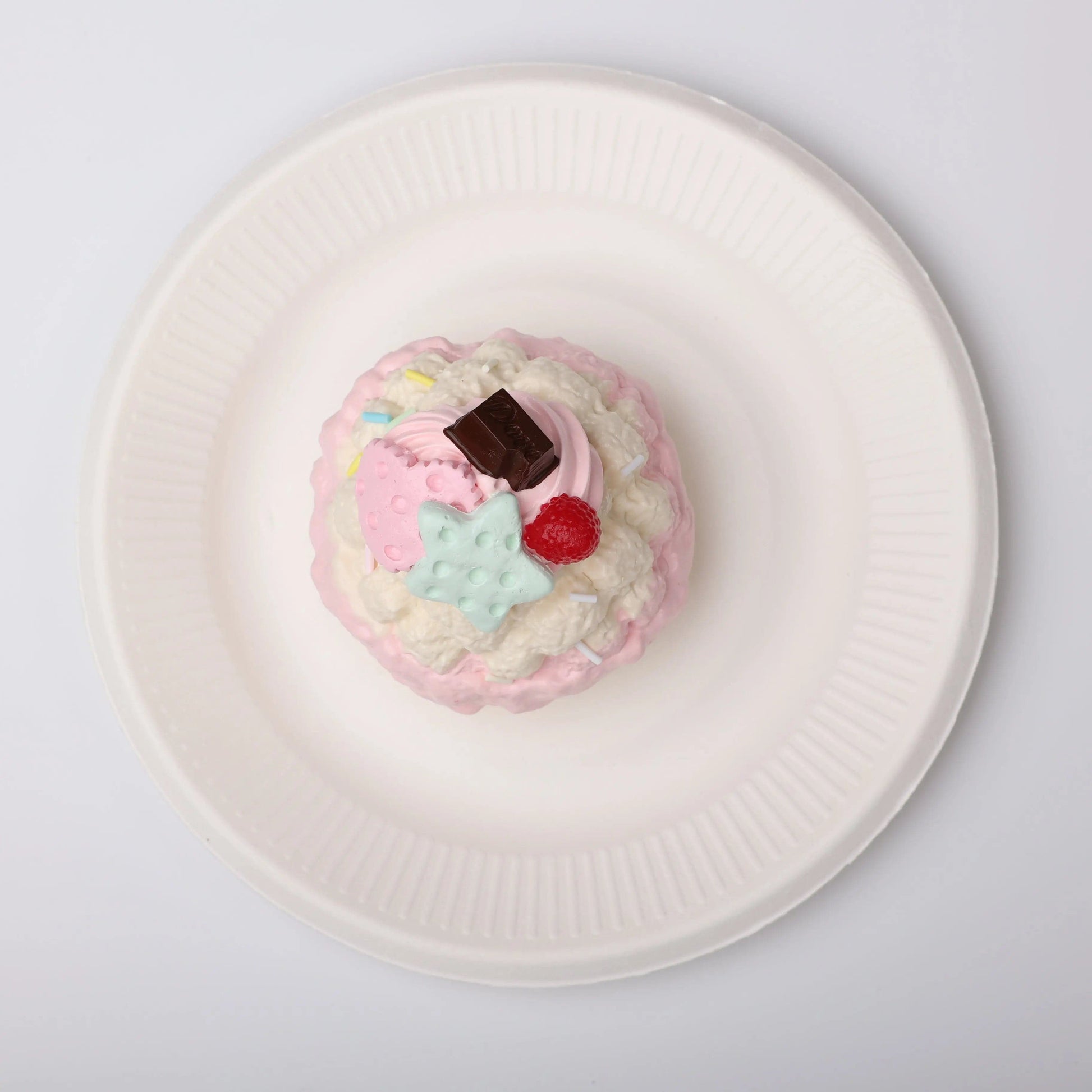 CREAMY TREE Pink Gemini Cream Puff Squishy Toy