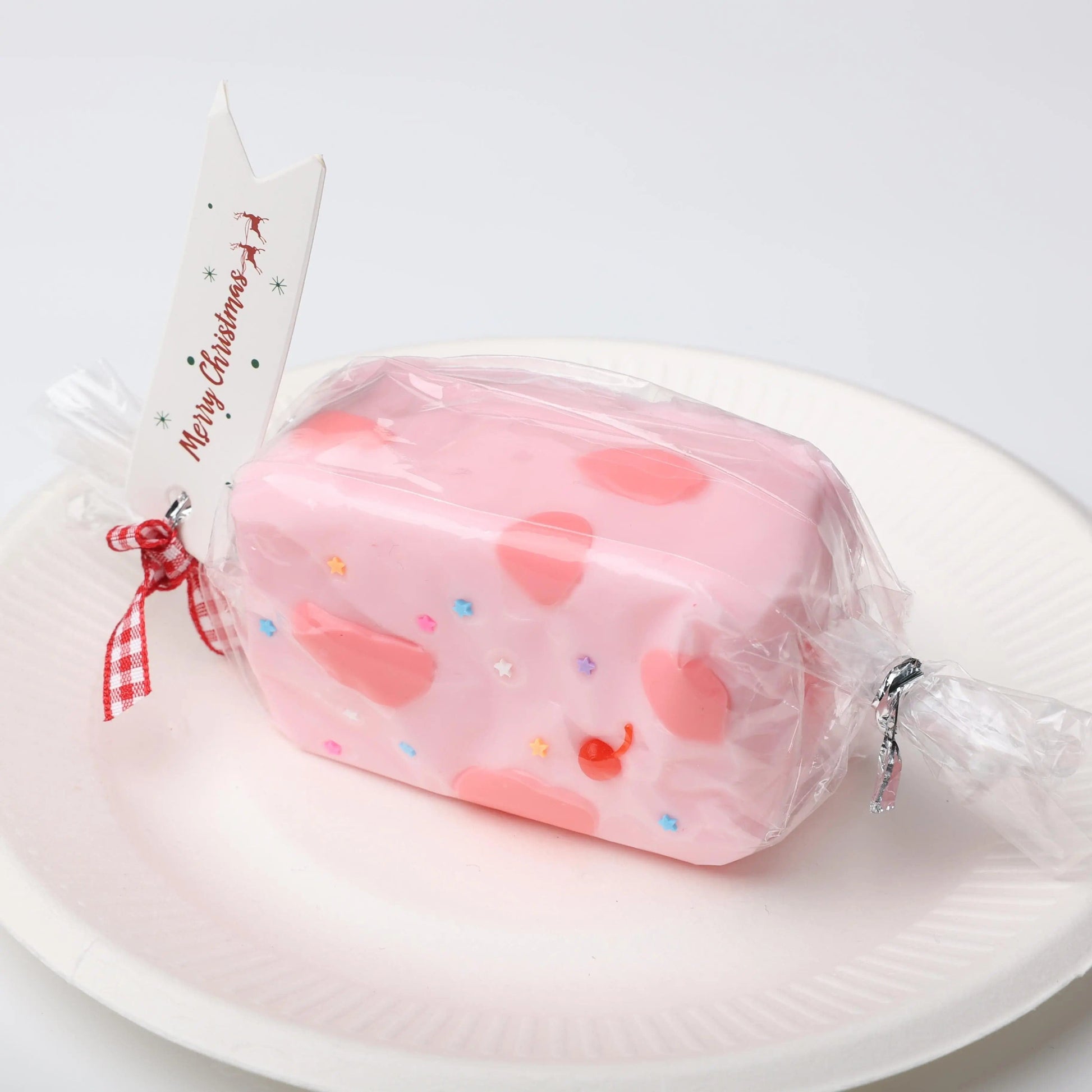 CREAMY TREE Pink Strawberry Nougat Squishy Toy