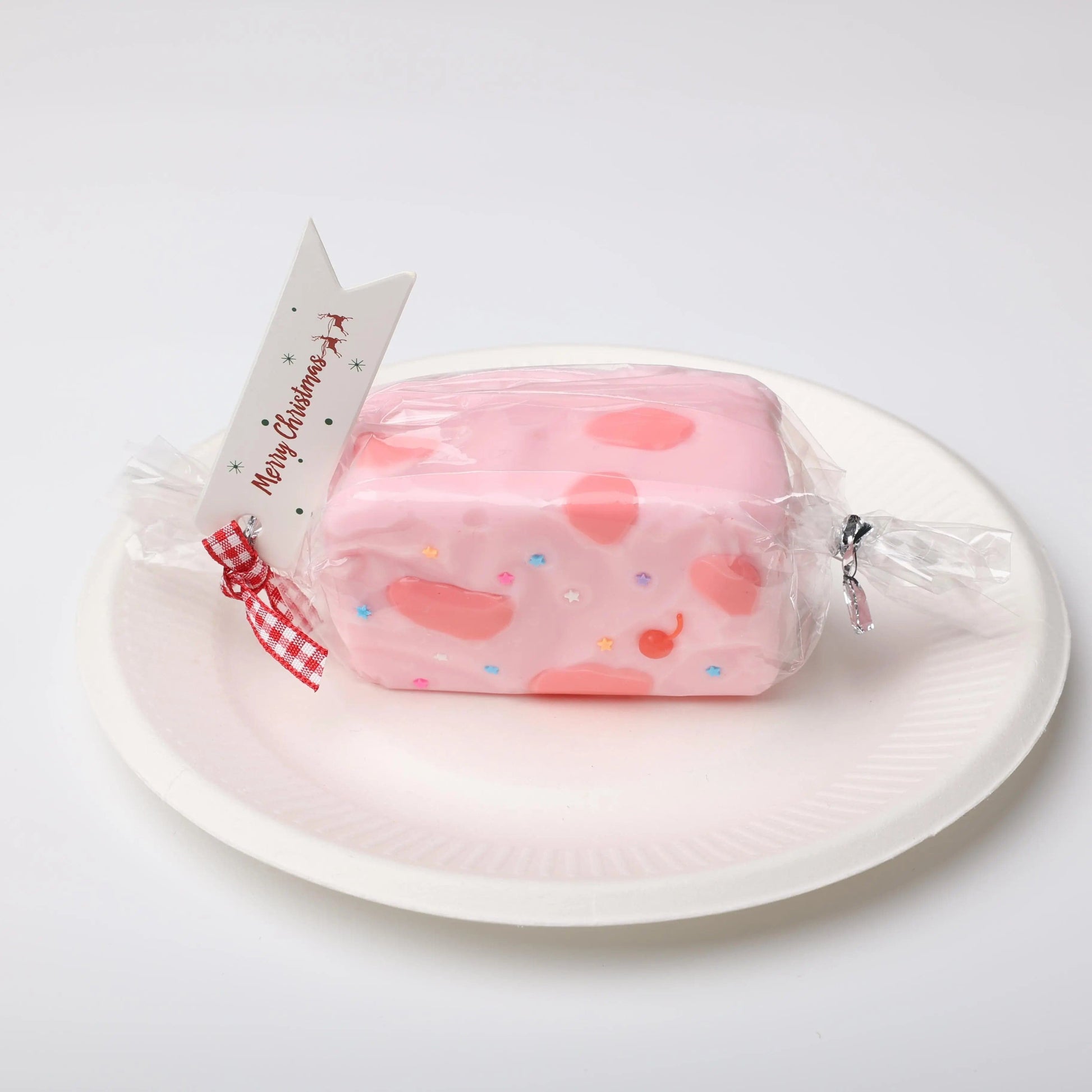 CREAMY TREE Pink Strawberry Nougat Squishy Toy