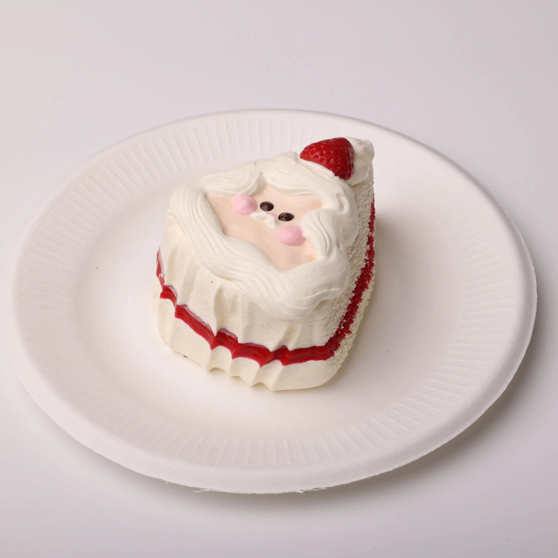 CREAMY TREE (Pre-order: Ships within 7 days) Santa Claus Cake Slice Squishy Toy