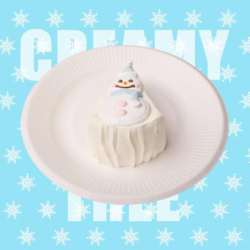 CREAMY TREE (Pre-order: Ships within 7 days) Snowman Cake Slice Squishy Toy