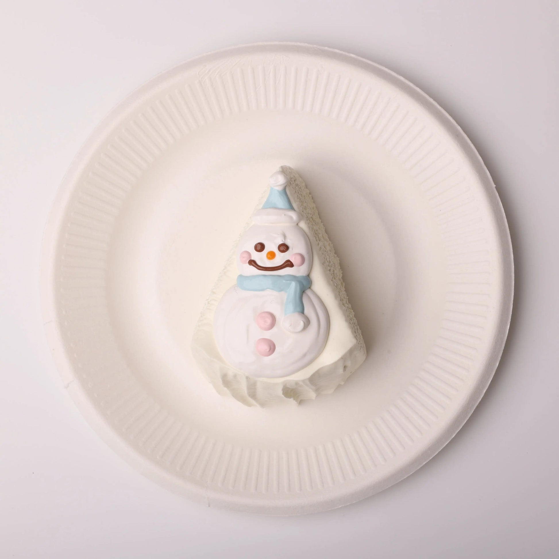 CREAMY TREE (Pre-order: Ships within 7 days) Snowman Cake Slice Squishy Toy