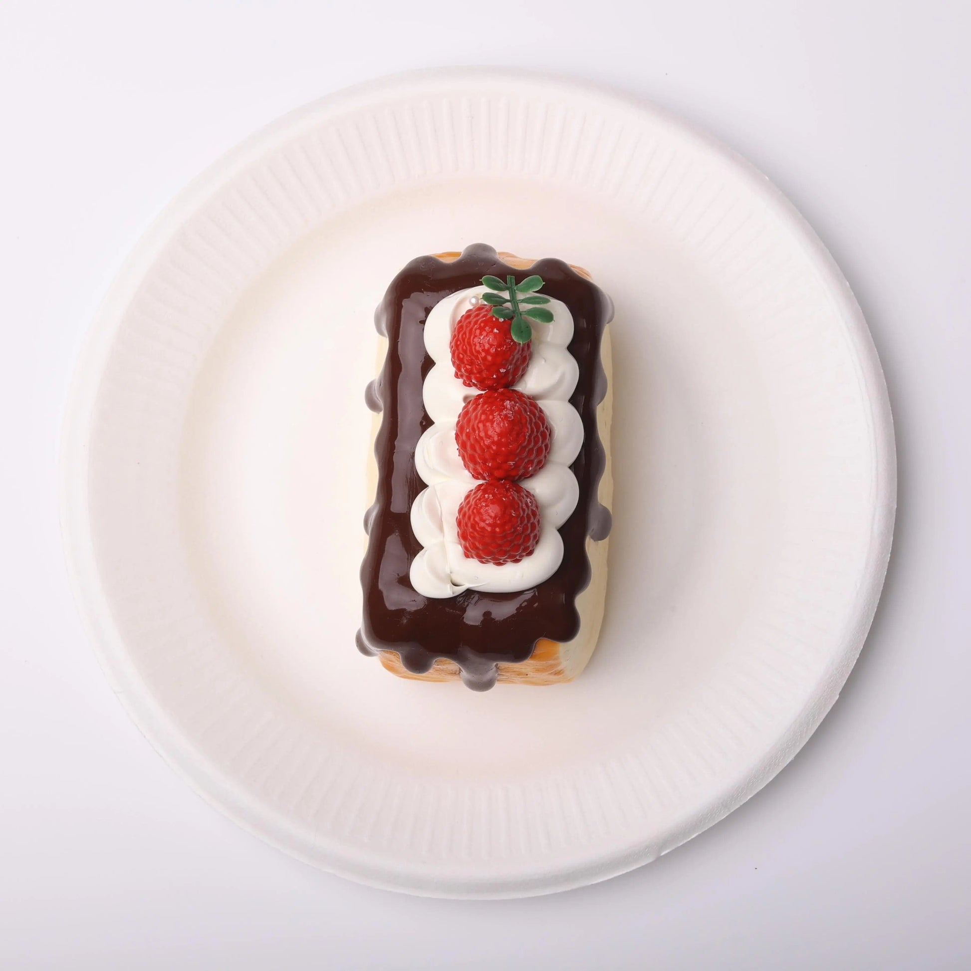 CREAMY TREE Raspberry Basque Cake Squishy Toy