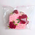Front view of Creamy Tree Rose Squishy with glittery