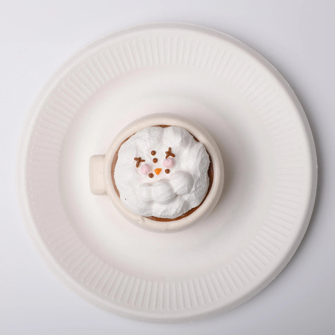 CREAMY TREE Snowman Coffee Mug Squishy Toy