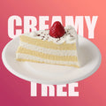 CREAMY TREE Strawberry Chocolate Crumble Cake Squishy Toy
