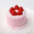 CREAMY TREE Strawberry Round Cake Squishy Toy