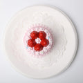 CREAMY TREE Strawberry Round Cake Squishy Toy