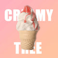CREAMY TREE Strawberry Sauce Ice Cream Cone Squishy Toy