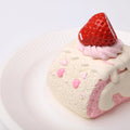 CREAMY TREE Strawberry Swiss Roll Squishy Toy