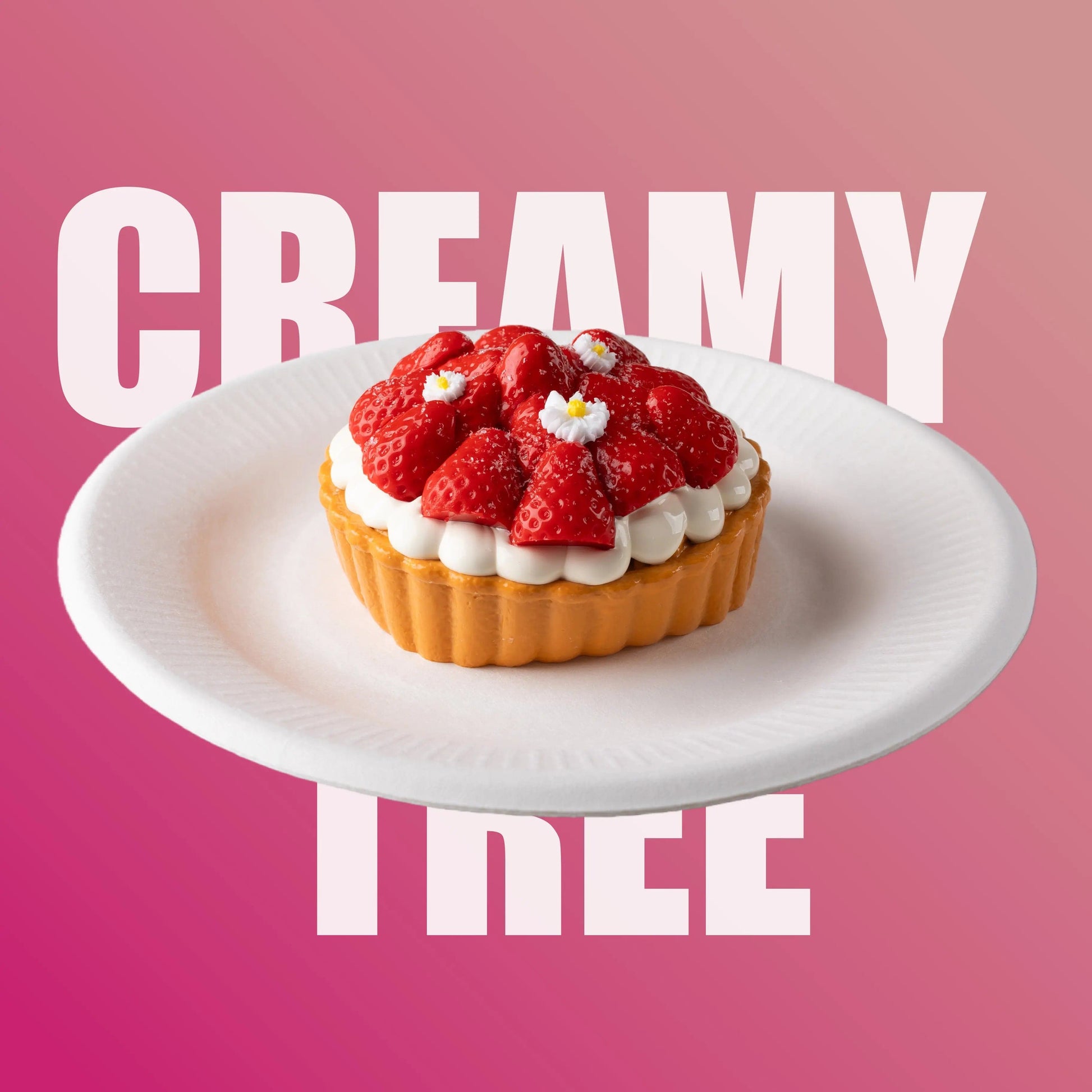CREAMY TREE Sweet Strawberry Tart Squishy Toy