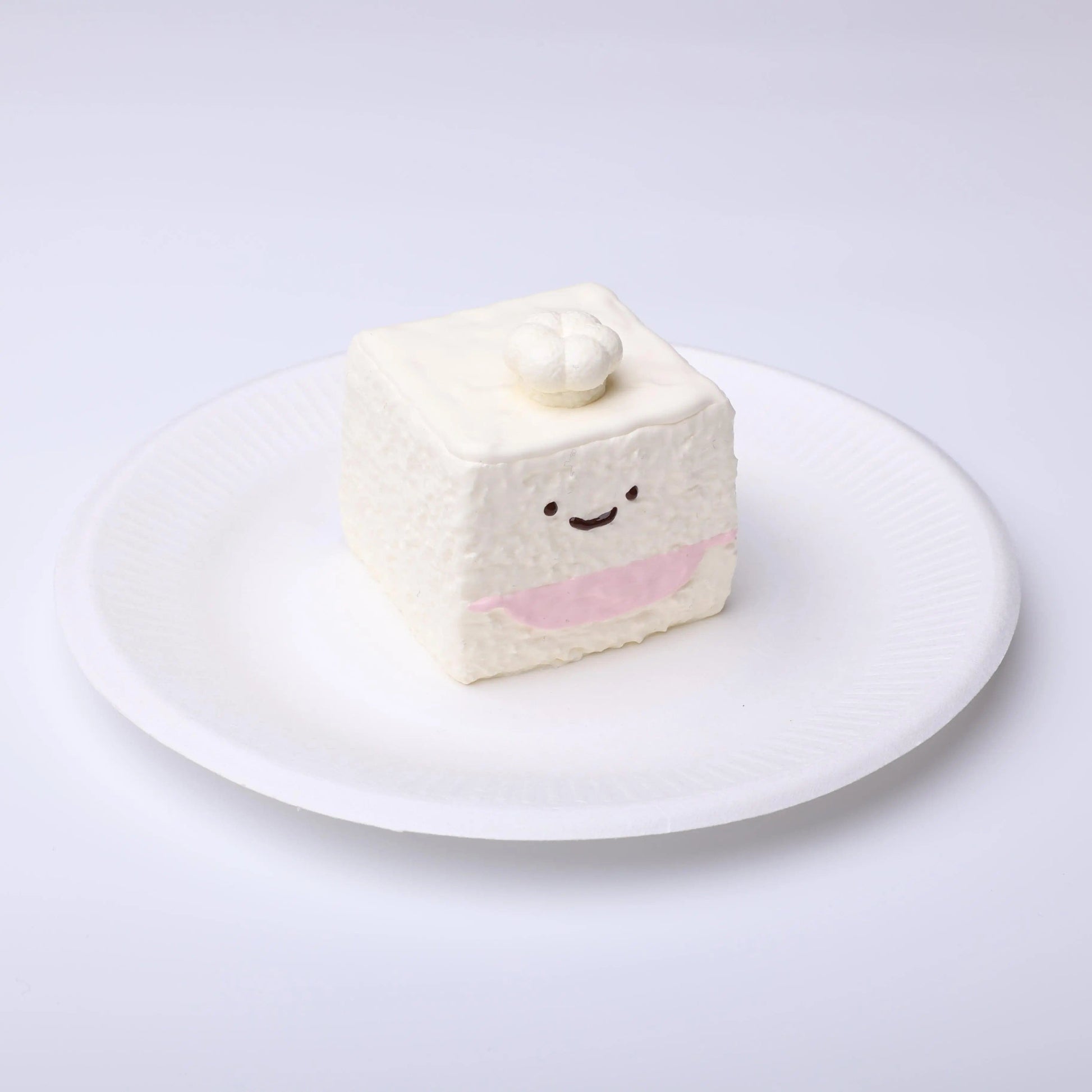 CREAMY TREE White Cube Sugar Chef Squishy Toy