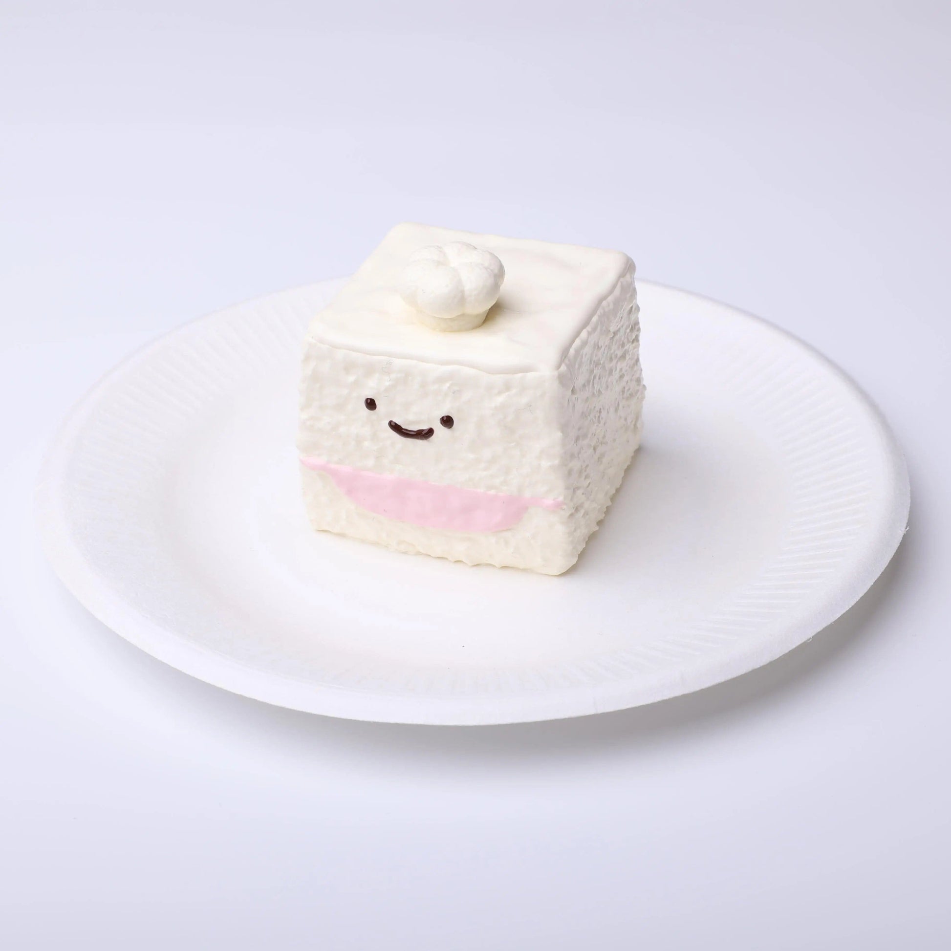 CREAMY TREE White Cube Sugar Chef Squishy Toy