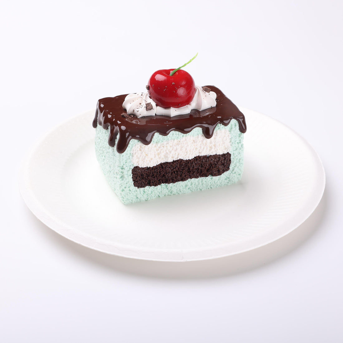 New Arrival [CT253] Cream Clay: Treemie Mint Chocolate Ice Cream Cone Silicone Squeeze Toy — a toy that provides slow rebound for stress relief CREAMY TREE
