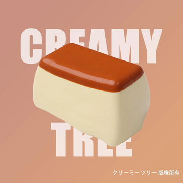 【CT215】【クリーム粘土】プリンケーキ スクイーズ