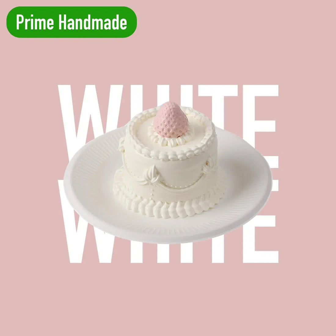 Elodie Pink Strawberry Cake Squishy Toy
