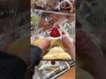 The texture of Creamy Tree Strawberry Chocolate Crumble Cake Squishy Toy